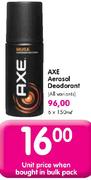 Axe Aerosol Deodorant-150Ml
