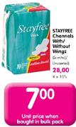 Stayfree Channels With/Without Wings-10's