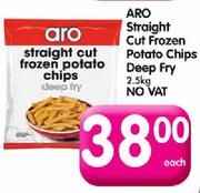 Aro Straight Cut Frozen Potato Chips Deep Fry-2.5kg Each