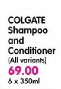 Colgate Shampoo And Conditioner(All Variants)-6 x 350ml
