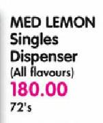 Med Lemon Singles Dispenser(All Flavours)-72's