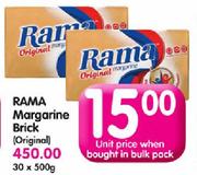 Rama Margarine Brick(Original)-500gm Each