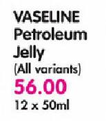 Vaseline Petroleum Jelly(All Variants)-12 x 50ml