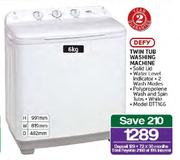 Defy Twin Tub Washing Machine-6kg(DTT166)