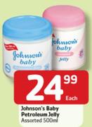 Johnson's Baby Petroleum Jelly-500Ml Each