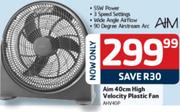 Aim 40Cm High Velocity Plastic Fan(AHV40P)