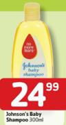 Johnson's Baby Shampoo-300Ml