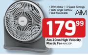 Aim 20Cm High Velocity Plastic Fan(AHV20P)