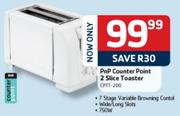 PnP Counter Point 2 Slice Toaster(CPTT-200)