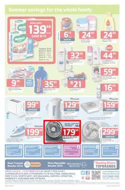 Pick N Pay Gauteng : Summer Savings (8 Oct - 13 Oct 2013), page 4