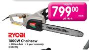 Ryobi 1800W Chainsaw-Each