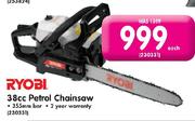 Ryobi 38cc Petrol Chainsaw-Each