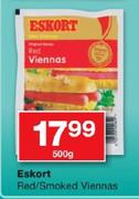 Eskort Red/Smoked Viennas-500g