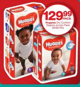 Huggies Dry Comfort Diapers Jumbo Pack-56/66/76's Per Pack