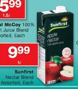 Sunfirst Nectar Blend Assorted-1ltr Each