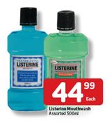 Listerine Mouthwash Assorted-500ml Each