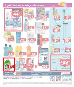 Pick N Pay Hyper Gauteng : Summer Savings (15 Oct - 20 Oct 2013), page 4