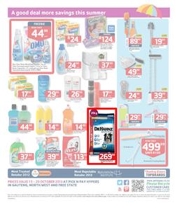 Pick N Pay Hyper Gauteng : Summer Savings (15 Oct - 20 Oct 2013), page 4