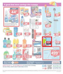 Pick N Pay Hyper Gauteng : Summer Savings (15 Oct - 20 Oct 2013), page 4