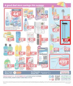 Pick N Pay Hyper Gauteng : Summer Savings (15 Oct - 20 Oct 2013), page 4