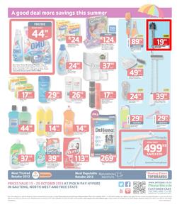 Pick N Pay Hyper Gauteng : Summer Savings (15 Oct - 20 Oct 2013), page 4