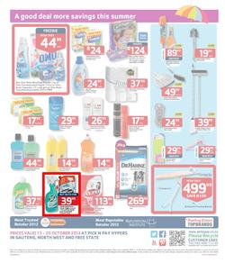 Pick N Pay Hyper Gauteng : Summer Savings (15 Oct - 20 Oct 2013), page 4