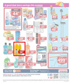 Pick N Pay Hyper Gauteng : Summer Savings (15 Oct - 20 Oct 2013), page 4