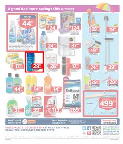 Pick N Pay Hyper Gauteng : Summer Savings (15 Oct - 20 Oct 2013), page 4