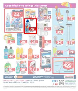 Pick N Pay Hyper Gauteng : Summer Savings (15 Oct - 20 Oct 2013), page 4