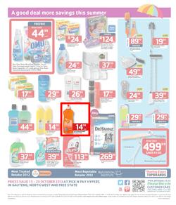 Pick N Pay Hyper Gauteng : Summer Savings (15 Oct - 20 Oct 2013), page 4