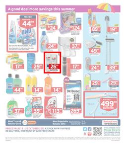 Pick N Pay Hyper Gauteng : Summer Savings (15 Oct - 20 Oct 2013), page 4