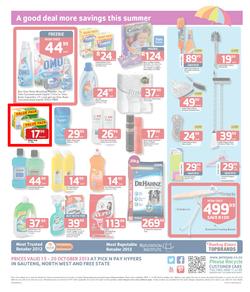 Pick N Pay Hyper Gauteng : Summer Savings (15 Oct - 20 Oct 2013), page 4