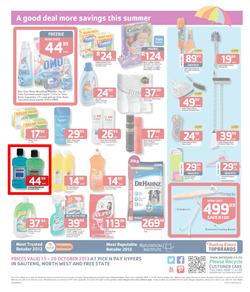 Pick N Pay Hyper Gauteng : Summer Savings (15 Oct - 20 Oct 2013), page 4