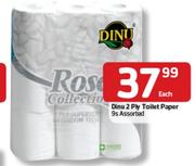 Dinu 2 Ply Toilet Paper 9s Assorted-Each
