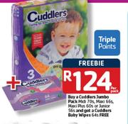 Cuddlers Jumbo Pack Midi 70s, Maxi 66s, Maxi Plus 60s Or Junior 56s-Per Pack