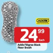 Addis Filigree Black Floor Brush