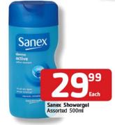 Sanex Showergel Assorted-500ml