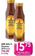 Mrs Ball's Chutney (All Flavours)-470g-Each