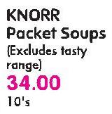Knorr Packet Soups (Excludes Tasty Range)-10's Pack