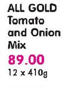 All Gold Tomato And Onion Mix-12X410g