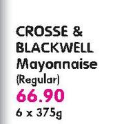 Crosse & Blackwell Mayannaise(Regular)-6x375g Each