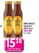 Mrs Ball's Chutney(All Flovours)-470g Each