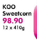 Koo Sweetcorn-12x410g Each