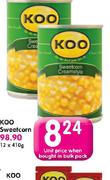 Koo Sweetcorn-410g Each