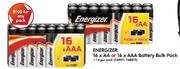 Energizer 16xAA or 16xAAA Battery Bulk Pack