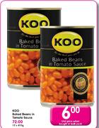 Koo Baked Beans In Tomato Sauce-410gm Each