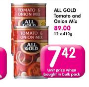 All Gold Tomato Onion Mix-410g Each