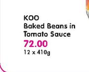 Koo Baked Beans In Tomato Souce-12x410g Each 