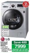 LG Metallic Washer/Dryer-6kg/9kg(F14ABRD5)