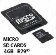 Micro SD Cards-4GB Each